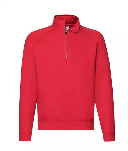 Sweat Zippé Rouge